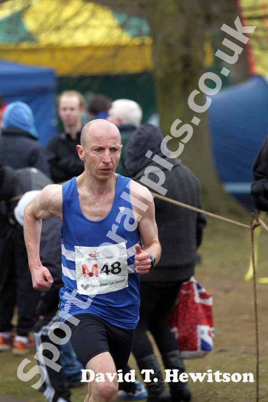 Mick Thomsen (Morpeth) during the National Mens12 Stage Relay.